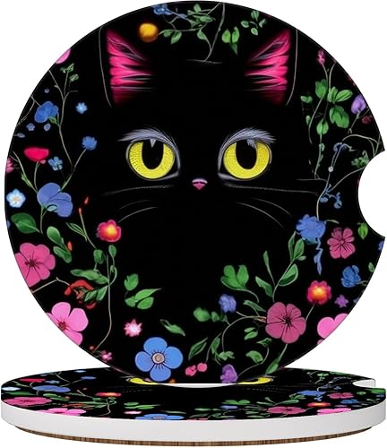 Miniatura 19 de 2 unidades de posavasos de árbol camuflaje para portavasos, posavasos de cerámica para portavasos de coche, posavasos absorbentes para portavasos de