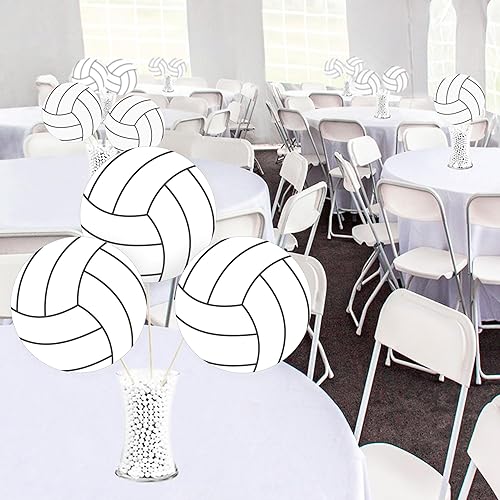 Miniatura 5 de Big Dot of Happiness Bump, Set, Spike  Voleibol  Decoraciones DIY Baby Shower o Cumpleaños grandes Fiesta  Juego de 20