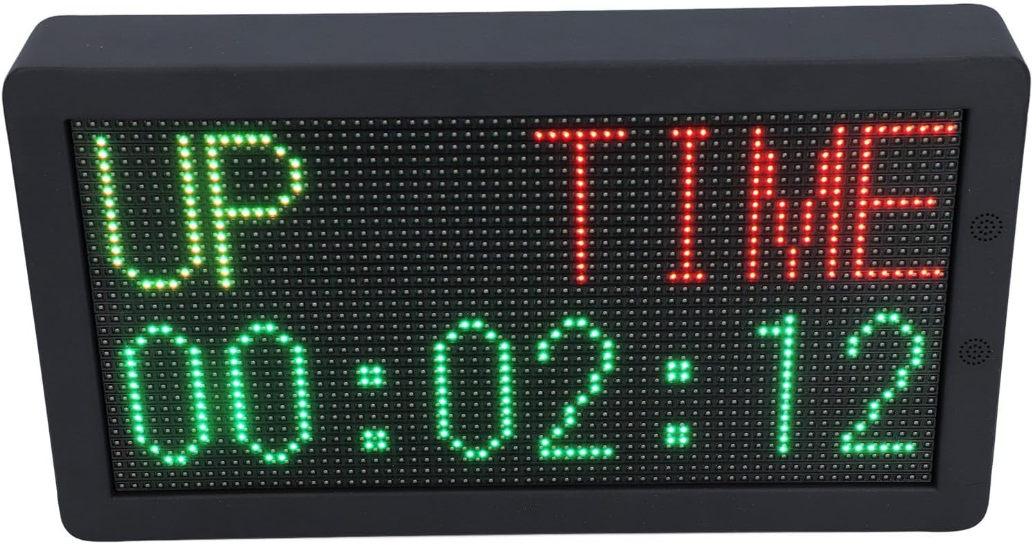 Hapivida Electronic Scoreboard with Timer Remote Control, Digital Score Counter for Badminton Basketball Football Indoor Sports, Multifunctional Display with Date Clock Countdown S