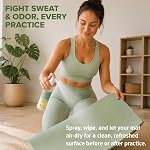 MOXE Yoga Mat Cleaner, Green America Certified, Rosemary and Lemon Essential Oils, Safe for All Mats and Exercise Equipment, 4 Oz (1 Pack)