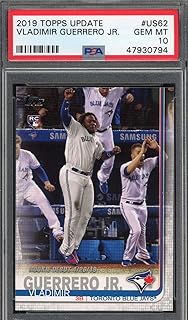 Vladimir Guerrero Jr 2019 Topps Update Baseball Rookie Card RC #US62 Graded PSA 10 GEM MINT
