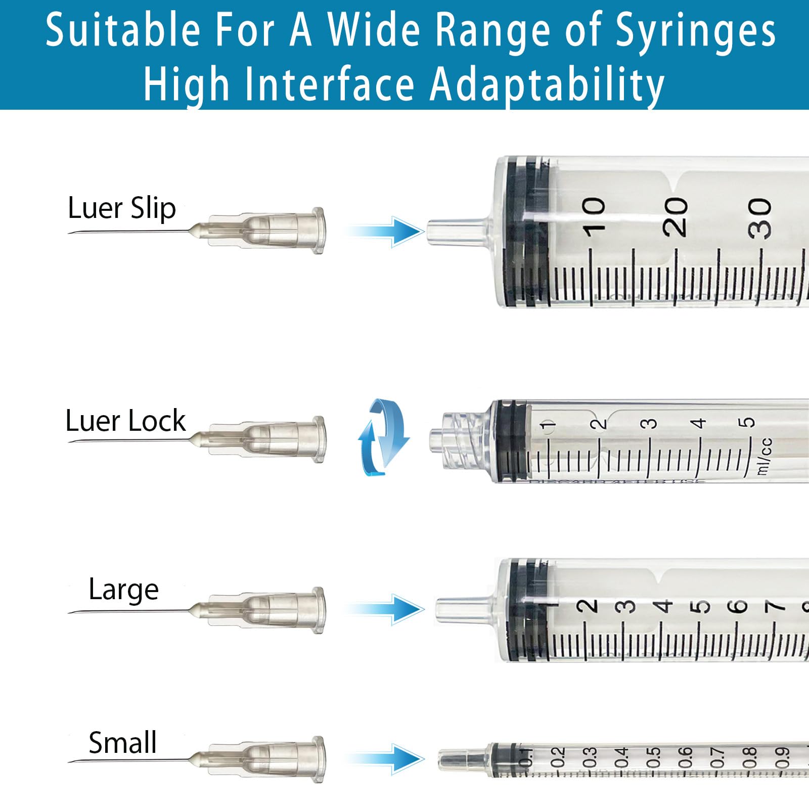 100 PCS 27g 5/8 in Luer Lock Lab Accessories,Individually Packaged — Amazon image 4