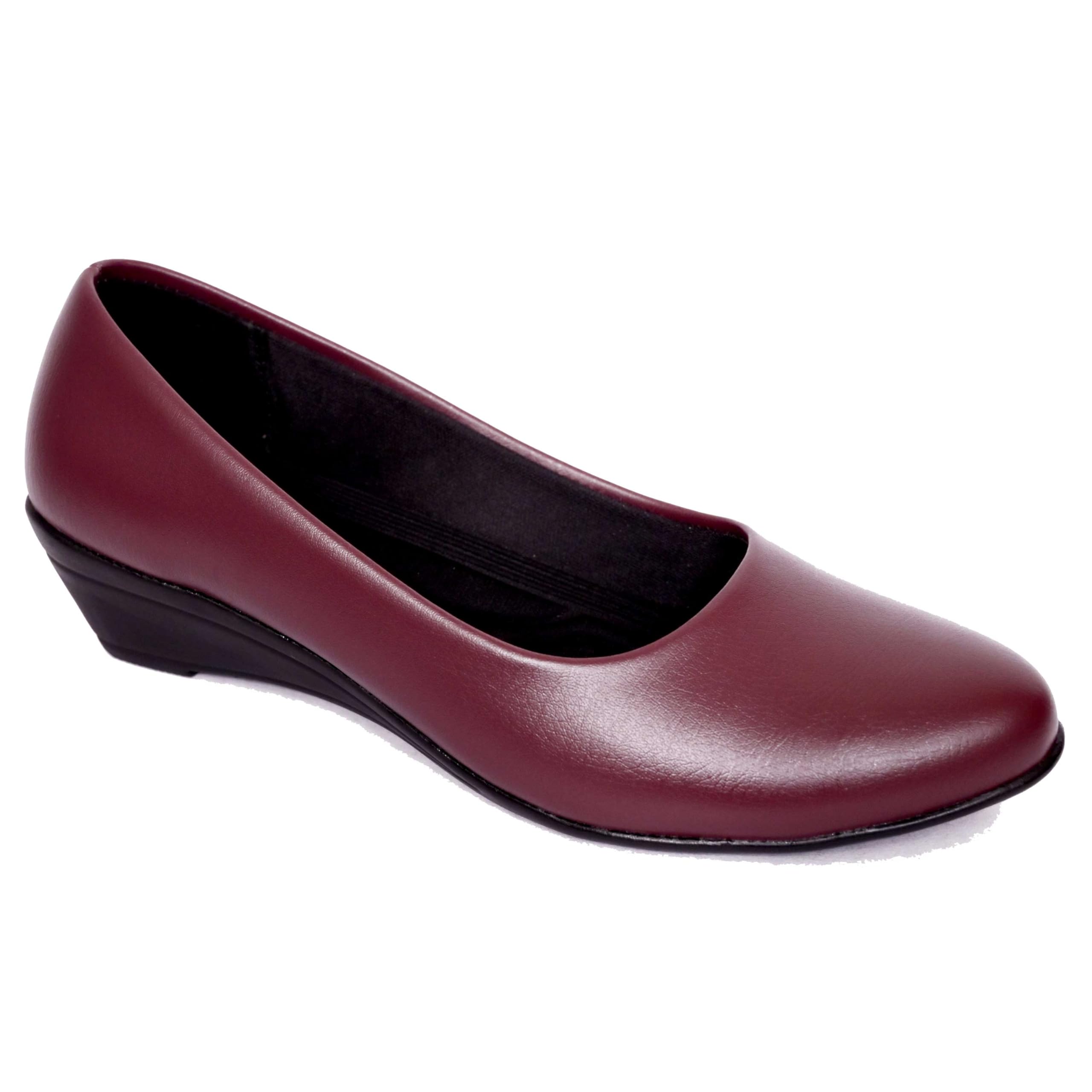 Women Stylish Formal Wedges Heel Ballet Flats | Casual, Formal and Office Comfortable Belly Shoes Trendy Slip On Ballerina Shoes for Women and Girls, 1 Pair-image-19