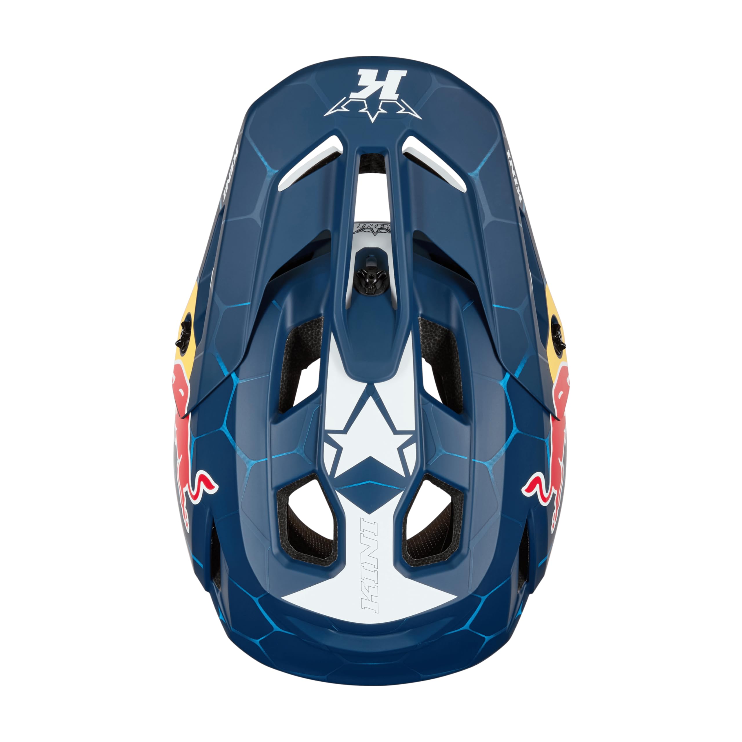 EC Kini Red Bull 1.0 - Casque de VTT (taille L, 59/60 cm), couleur bleu et blanc