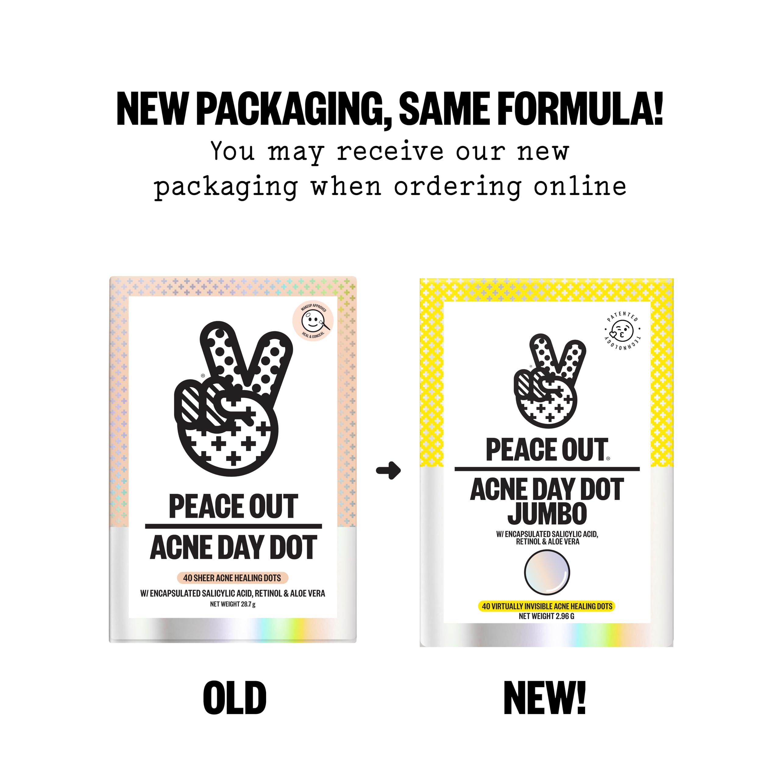 PEACE OUT Acne Pimple Patches