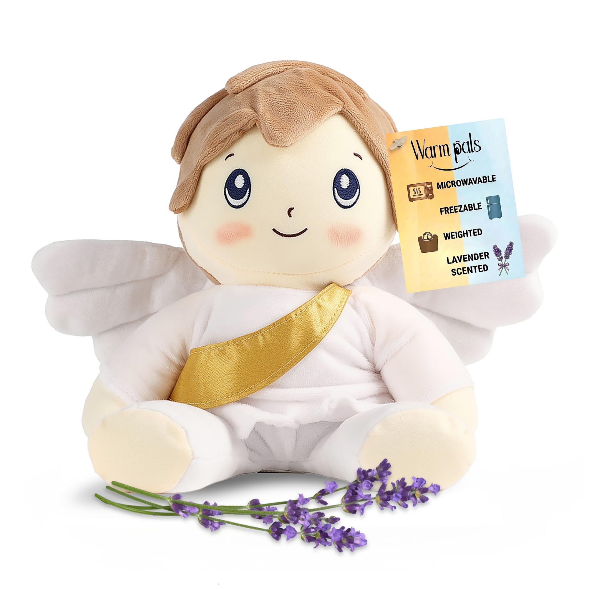 Warm Pals Guardian Angel, Microwavable Easter Stuffed Animal, 1.5 lb