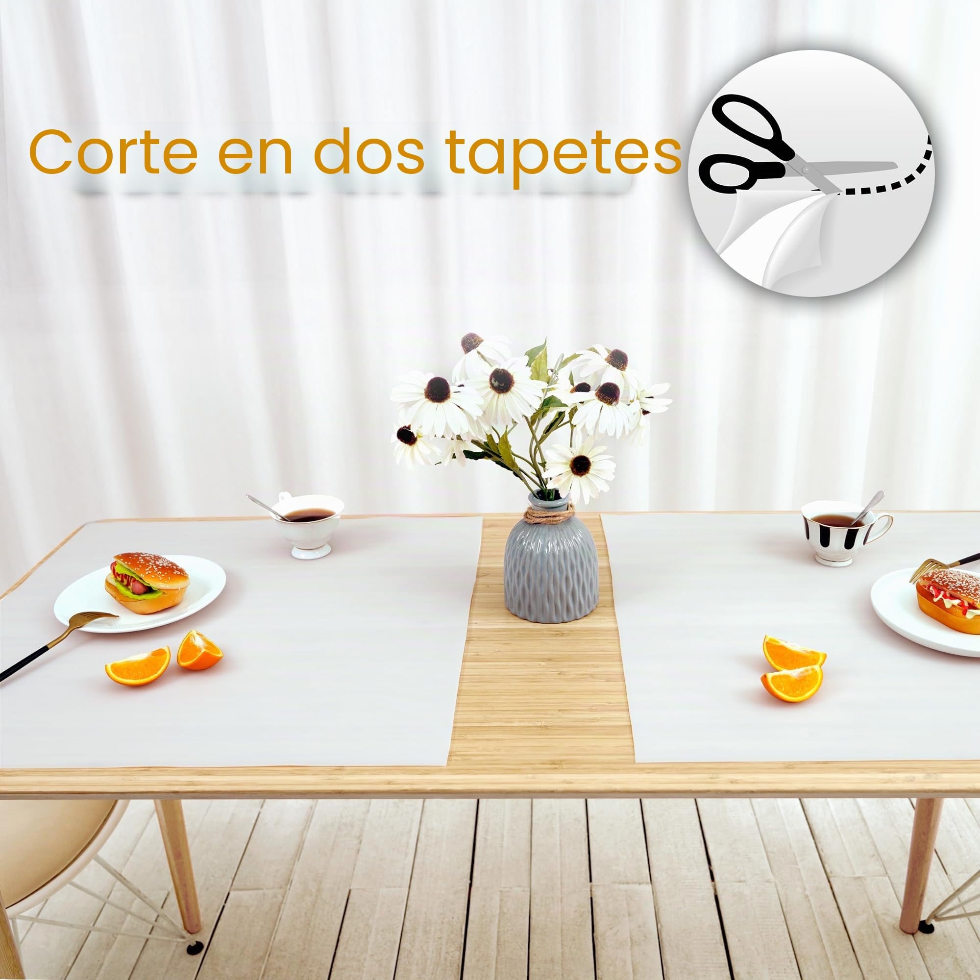 AECHY Alfombrilla de Silicona Extra Grande 120x60x0,2 cm, Tapete de Silicona para Encimera Cocina, Protector Resistente al Calor, Impermeable y Antideslizante, Enviado Enrollado, translúcida
