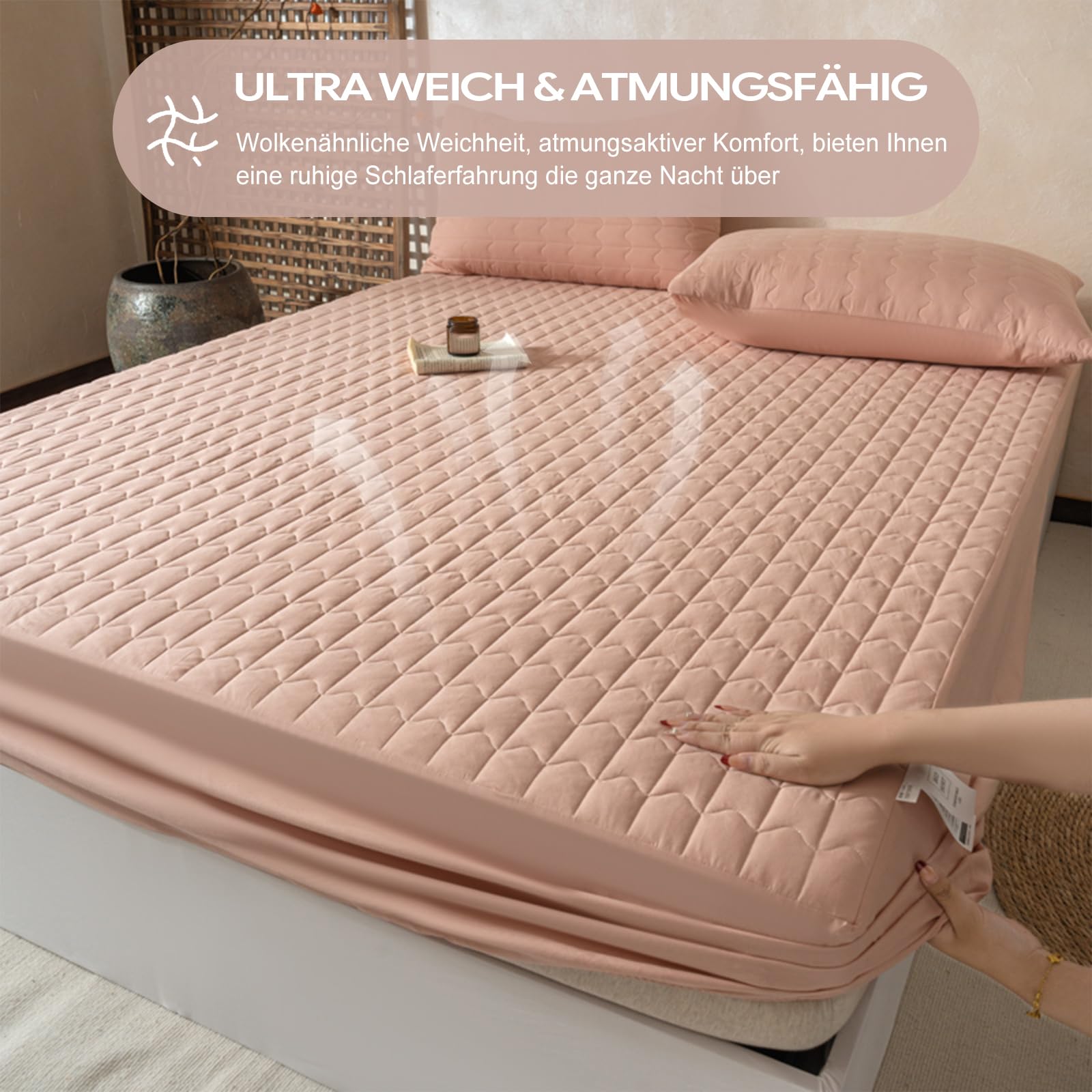 Spannbettlaken 120x200 Khaki Baumwolle Doppelbett