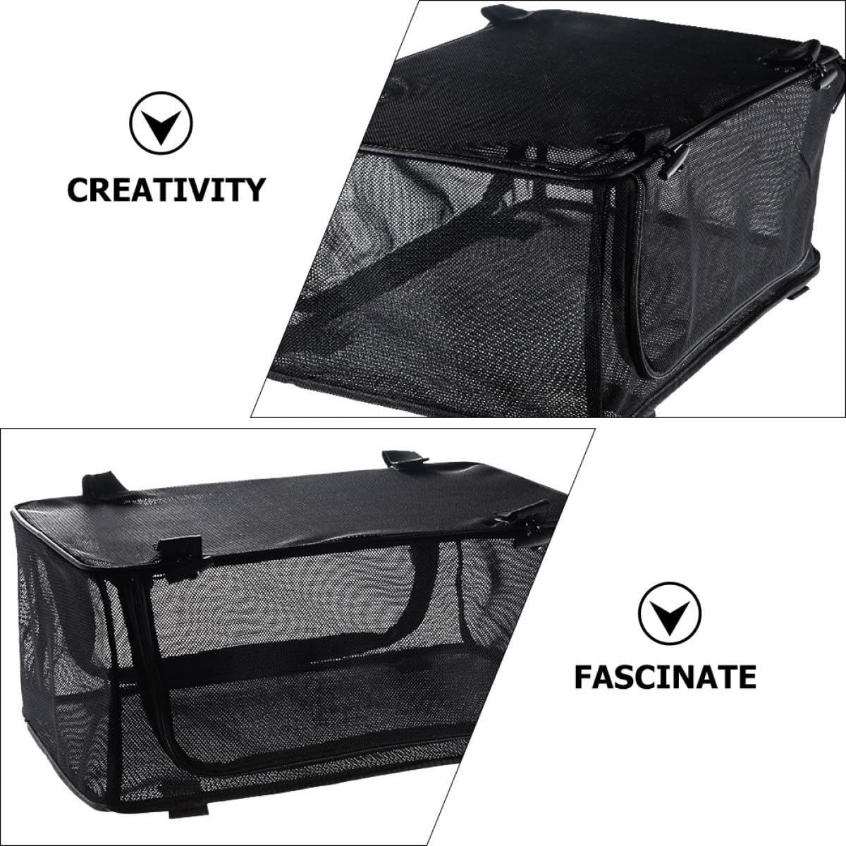 NUOBESTY Borsa Organizer Pieghevole per Stoviglie da Campeggio 455X30X21 CM Borsa a Rete Portatile per Utensili da Cucina e Pentole Organizer da Picnic per Uso Esterno e Giardino