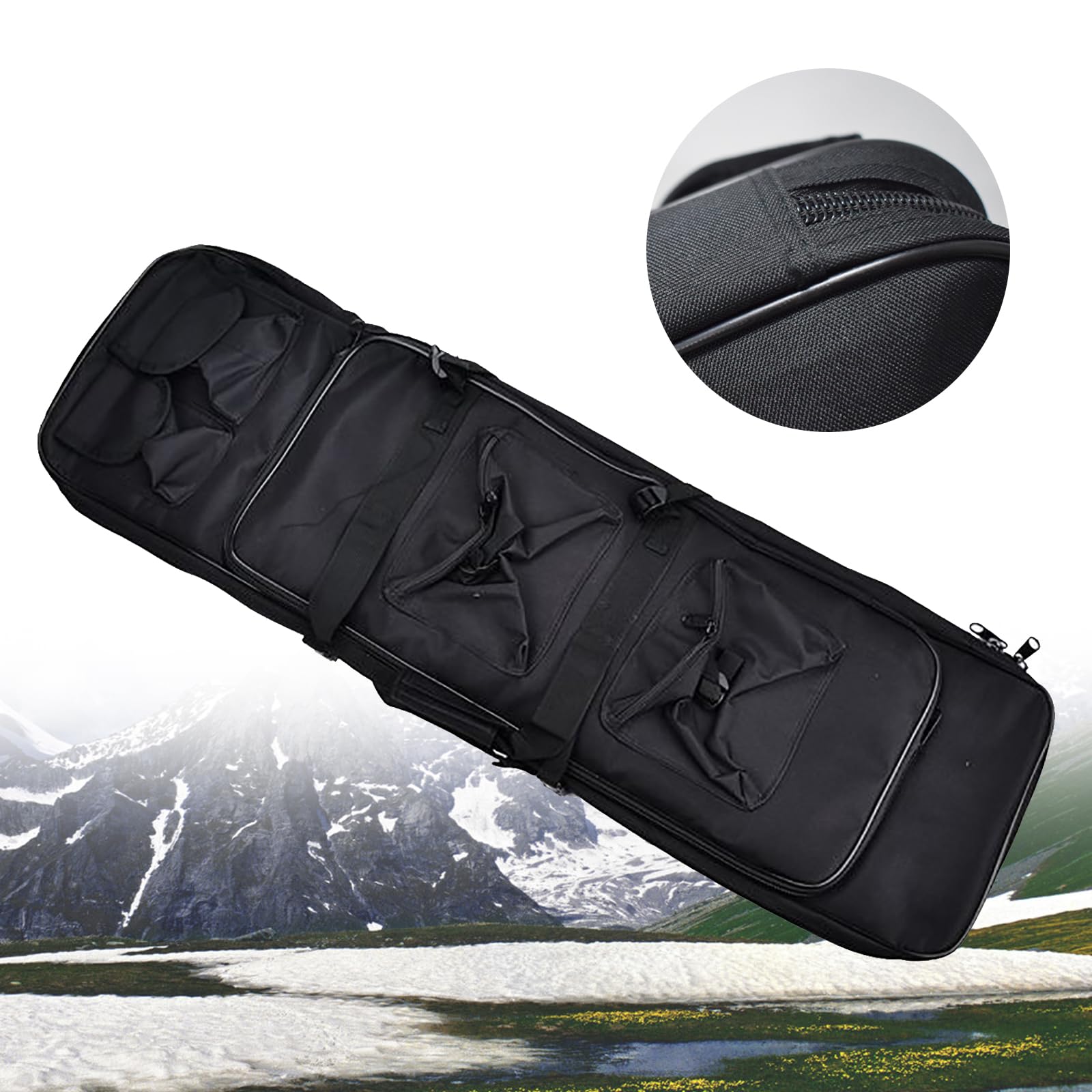 Bolsa táctica para detector de metales - Bolsa de transporte universal impermeable para accesorios de exterior, 81x24cm - Bolsa de transporte para escáner detector de metales para viajes, senderismo y