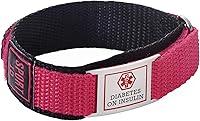 Vista 46 de LinnaLove Pulseras de identificación de alerta médica deportiva de 7.5 pulgadas para mujeres y hombres, pulseras de alerta médica transpirables e