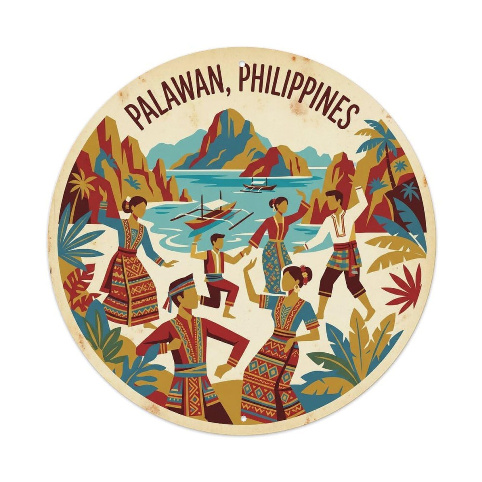 Palawan Philippines Travel Island Adventure Metal Tin Sign