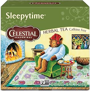 Celestial Seasonings Sleepytime Herbal Tea, Caffeine Free, 40 Tea Bags Box, (Pack of 6)