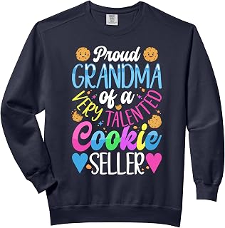 Proud Grandma Of A Cookie Seller Girl Leader Scout Dealer Comfort Colors Adult Sweatshirt