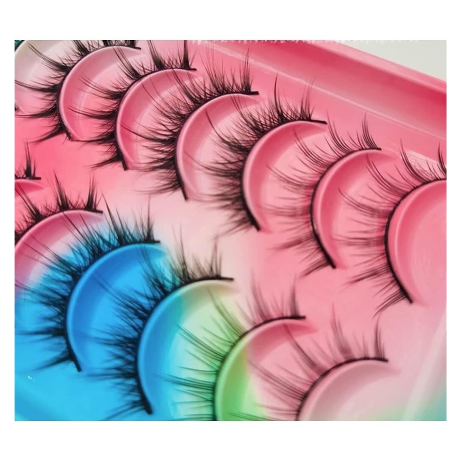 Ciglia finte 10 paia di ciglia finte 5 stili misti 3D finto visone volume naturale affascinante look arricciate finte comode[, ]