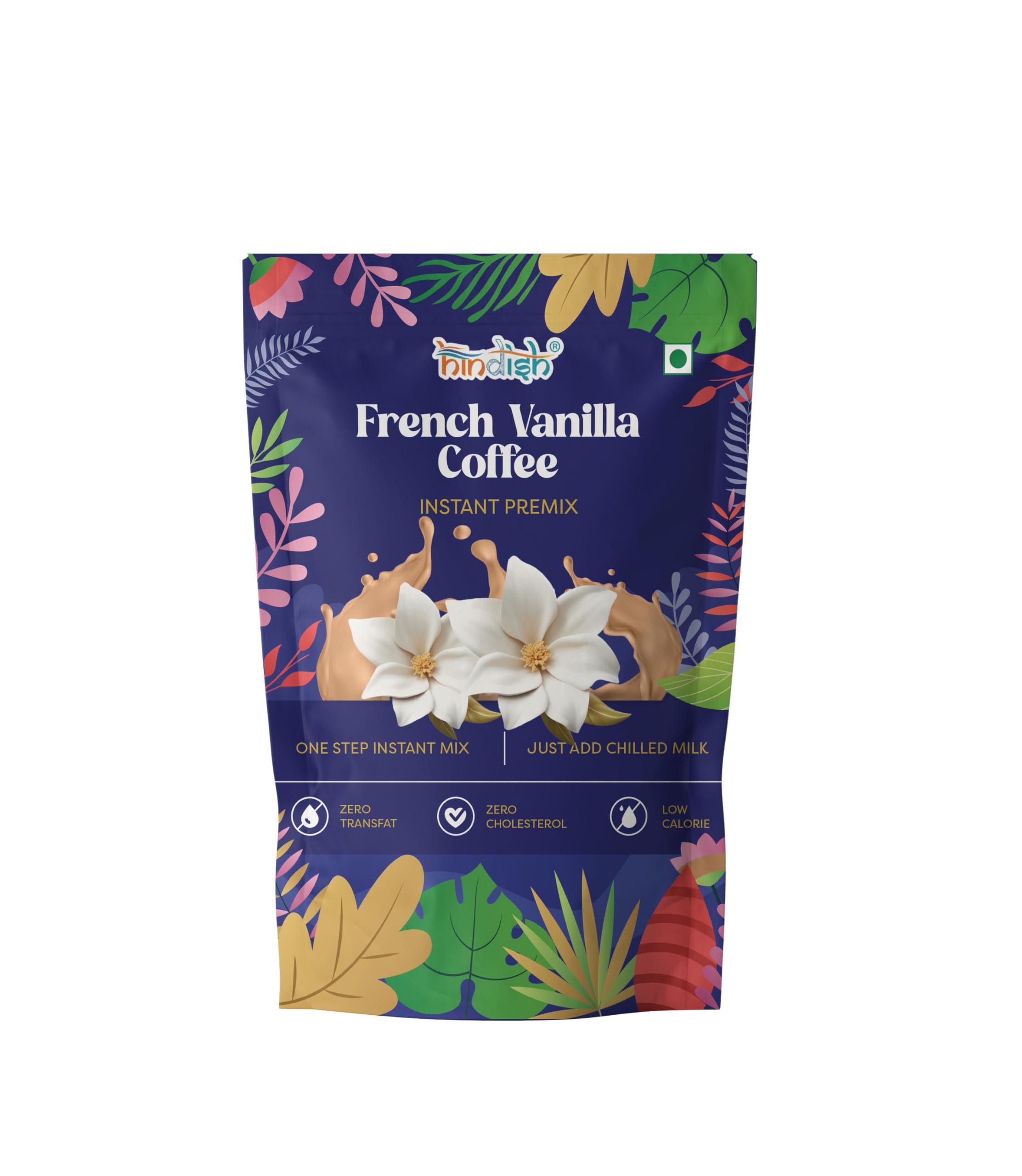 Hindish Instant Frappe Premix French Vanilla Coffee Powder 75g, Pack of 2 | Refreshing & Creamy | Frappes, Shakes, Cold Coffee, Latte | Just Add Cold Milk-image-32
