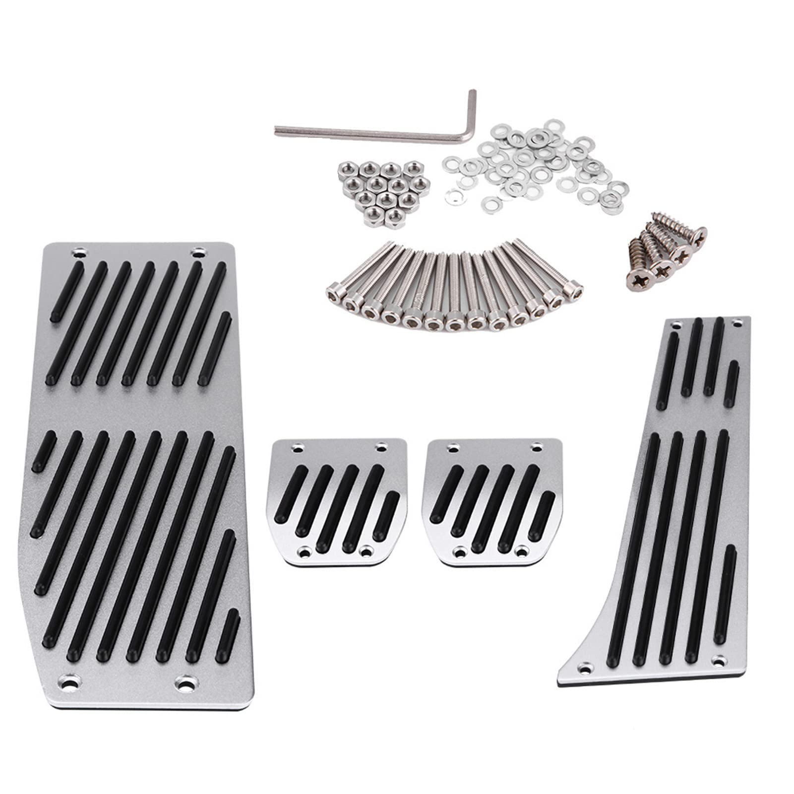 Coussinets de pédale E92, couvre-pédale d'accélérateur, 4 pièces de pédale de frein d'embrayage de transmission manuelle de voiture pour série 1/3/5/7/X1 E30 E32 E34 E36 E38 E39 E46 E87 E90 E91 E92
