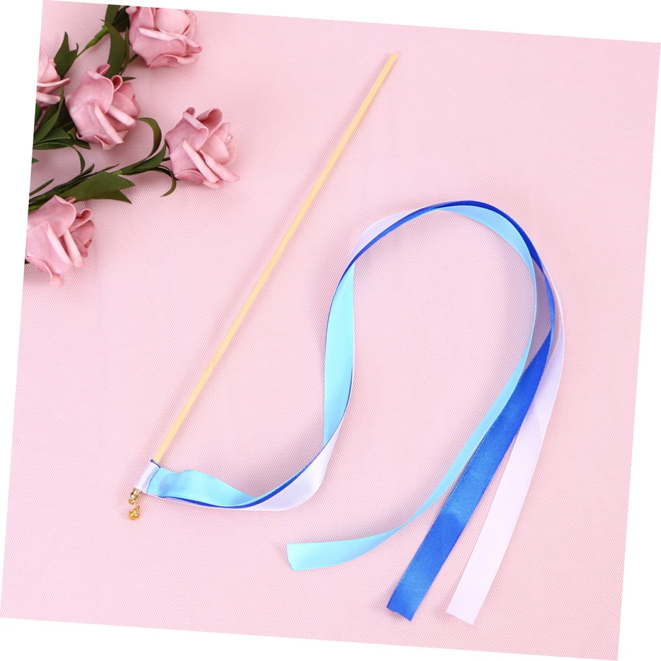 Abaodam 60piezas Varitas Mágicas De Cinta Para Bodas De Varitas De Hadas Con Campanita Decoración Para Ceremonias y Fiestas Azul