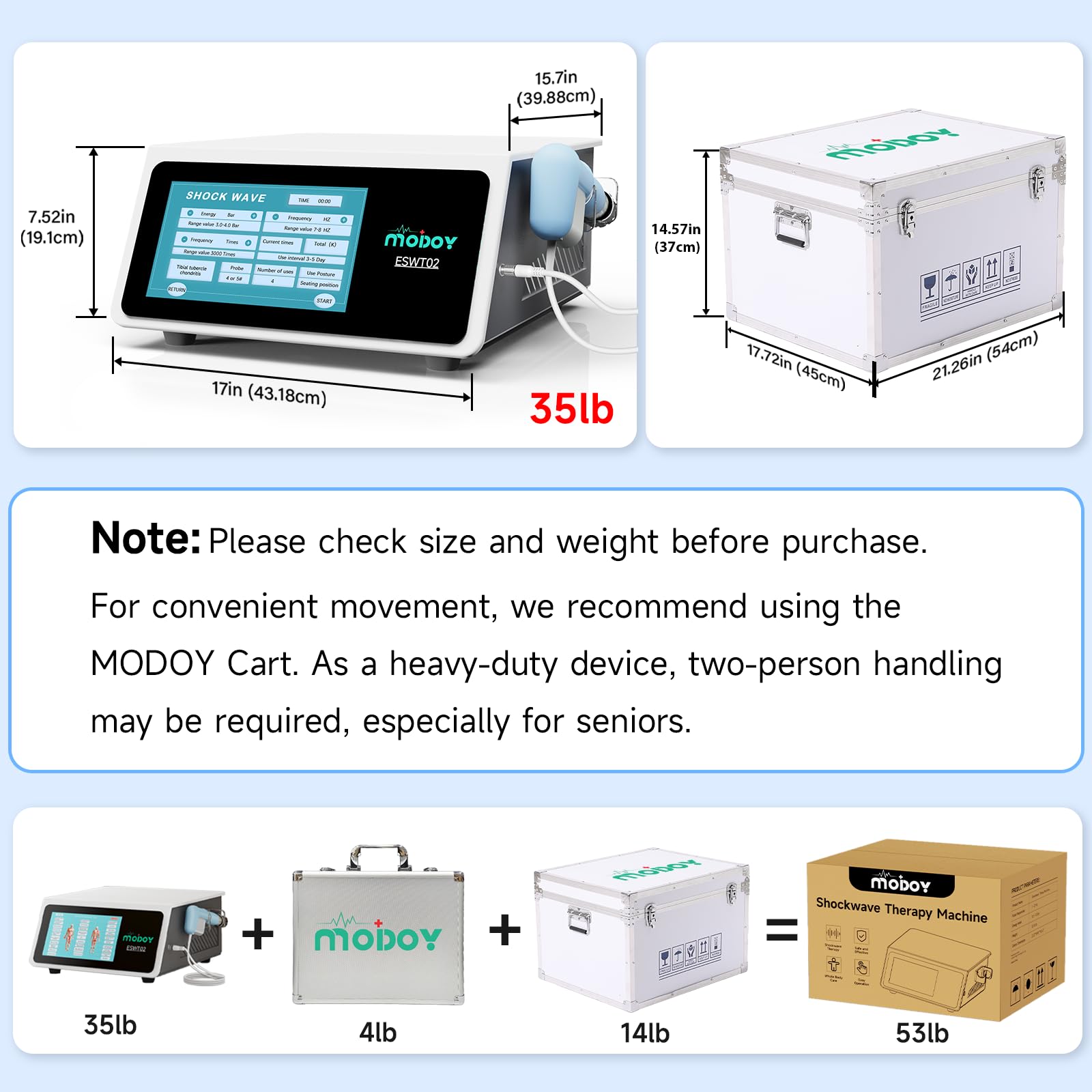 Shockwave Therapy Machine, FSA&HSA Shock Wave Therapy Device, ESWT02 — Amazon image 2