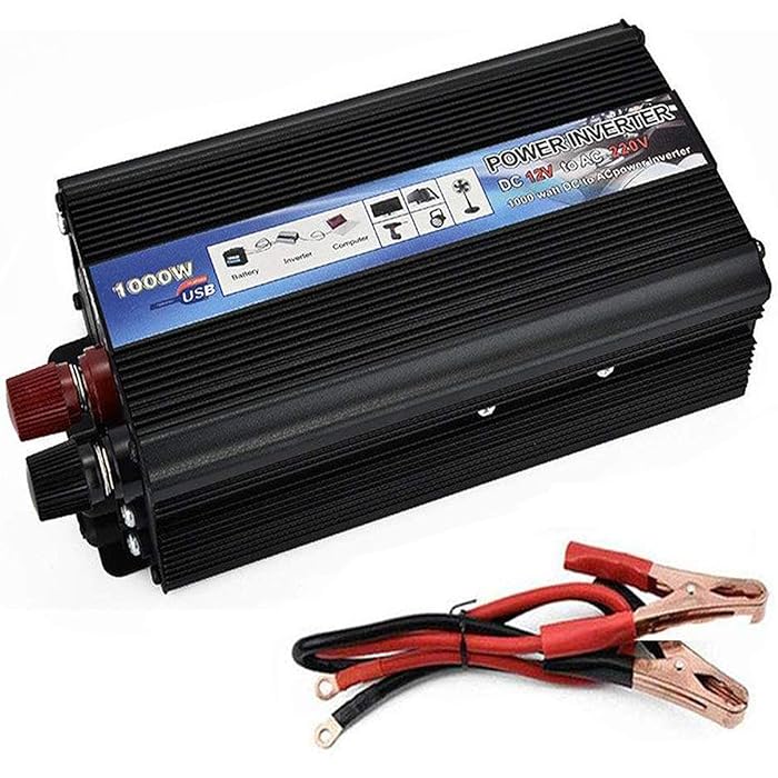 Buy 1000W DC 12V 24V to AC 110V 220V Car Power Converter Inverter USB