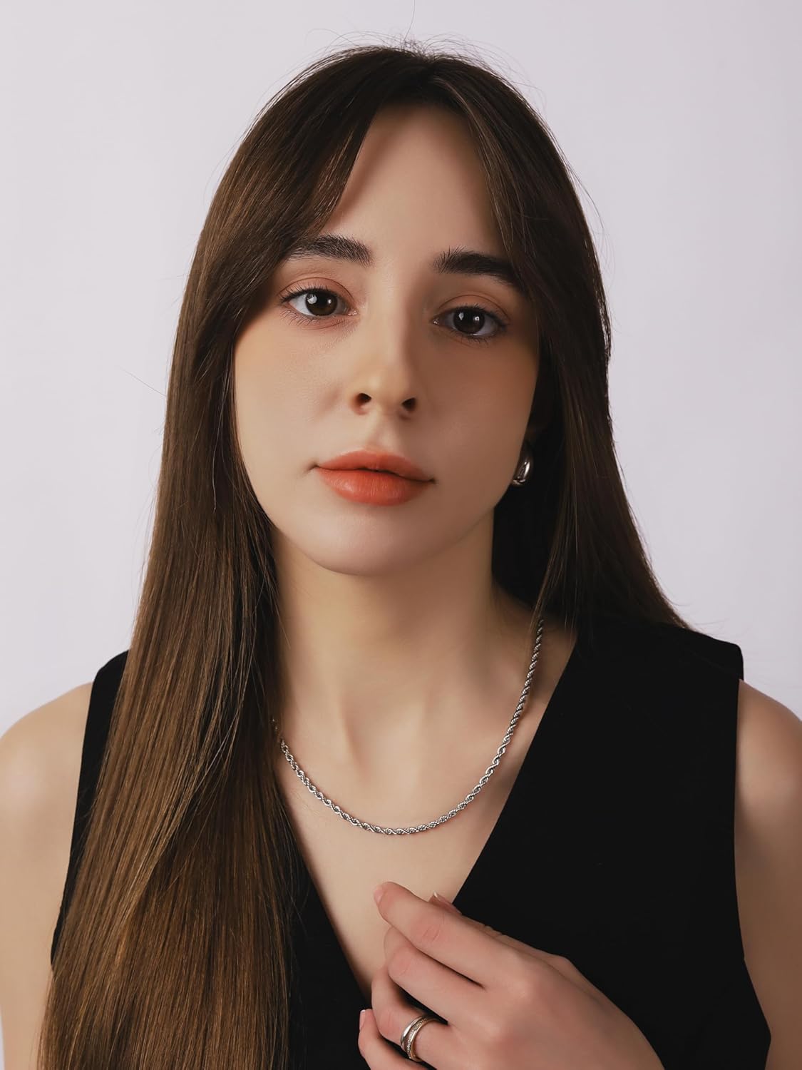 HAQUIL Stainless Steel Rope Chain Twist Chain Necklace, Jewelry Gift for Men and Women 16/18/20/22/24/26/28/30" 2/2,5/3/4/5mm - Image 3