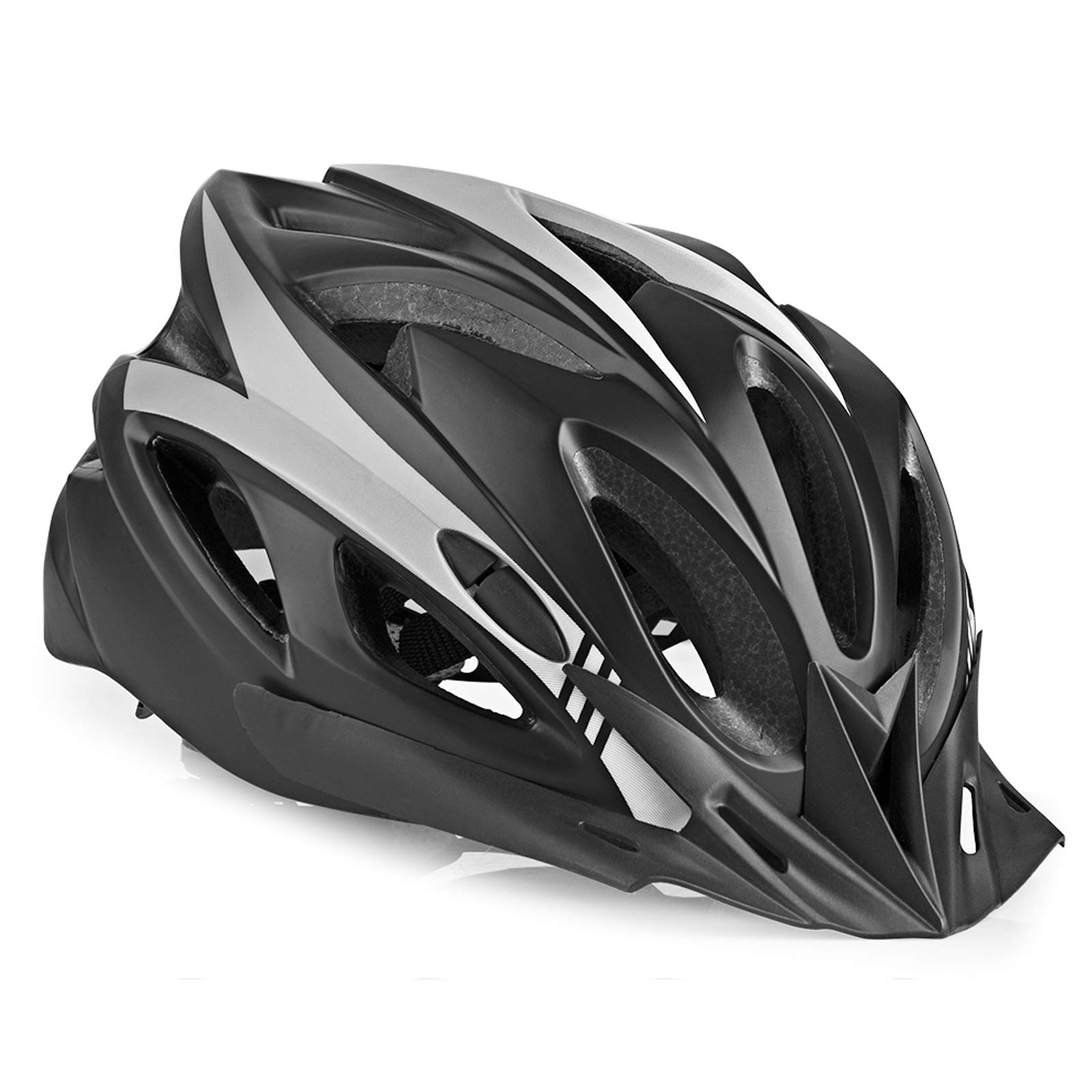 MOKFIRE Bike Helmet CPSC Certified with Detachable Visor, Mountain & Road Bicycle Helmets Adjustable for Adult Men and Women 21.26-24.41 Inches