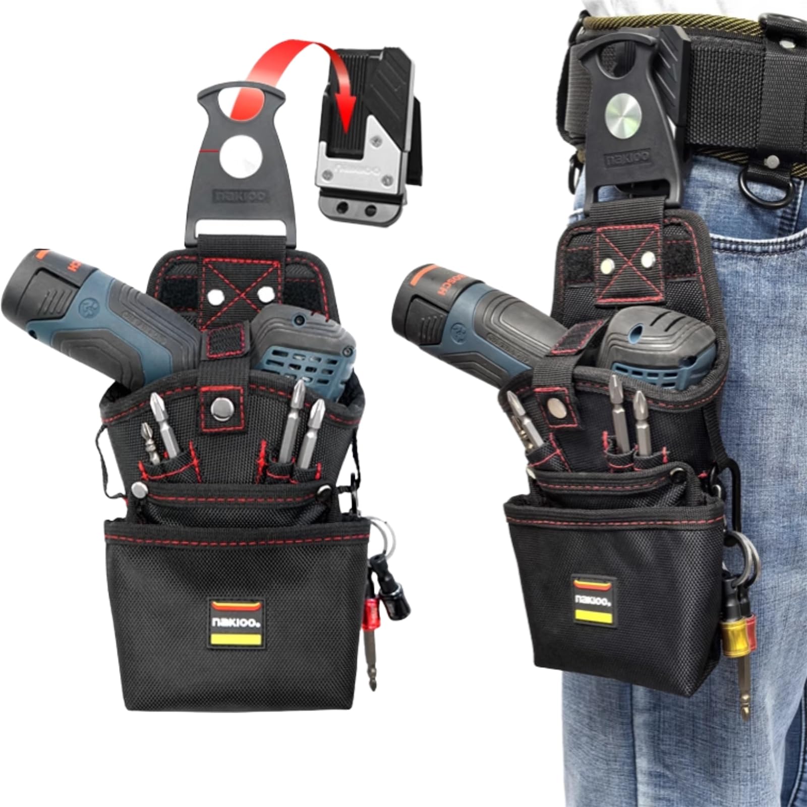腰道具セット一式(電動ドライバー付き) 腰道具 一式 ドライバー 電工