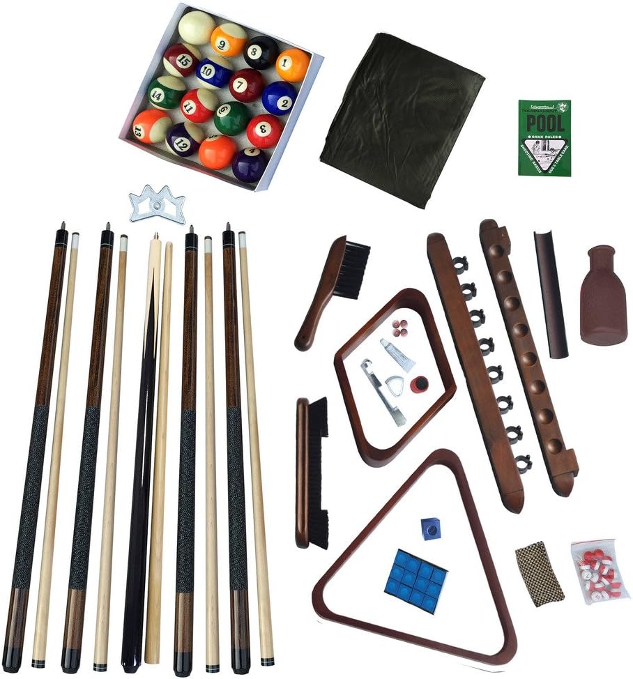 Hathaway Deluxe Billiards Accessory Kit, Walnut Finish : Sports & Outdoors