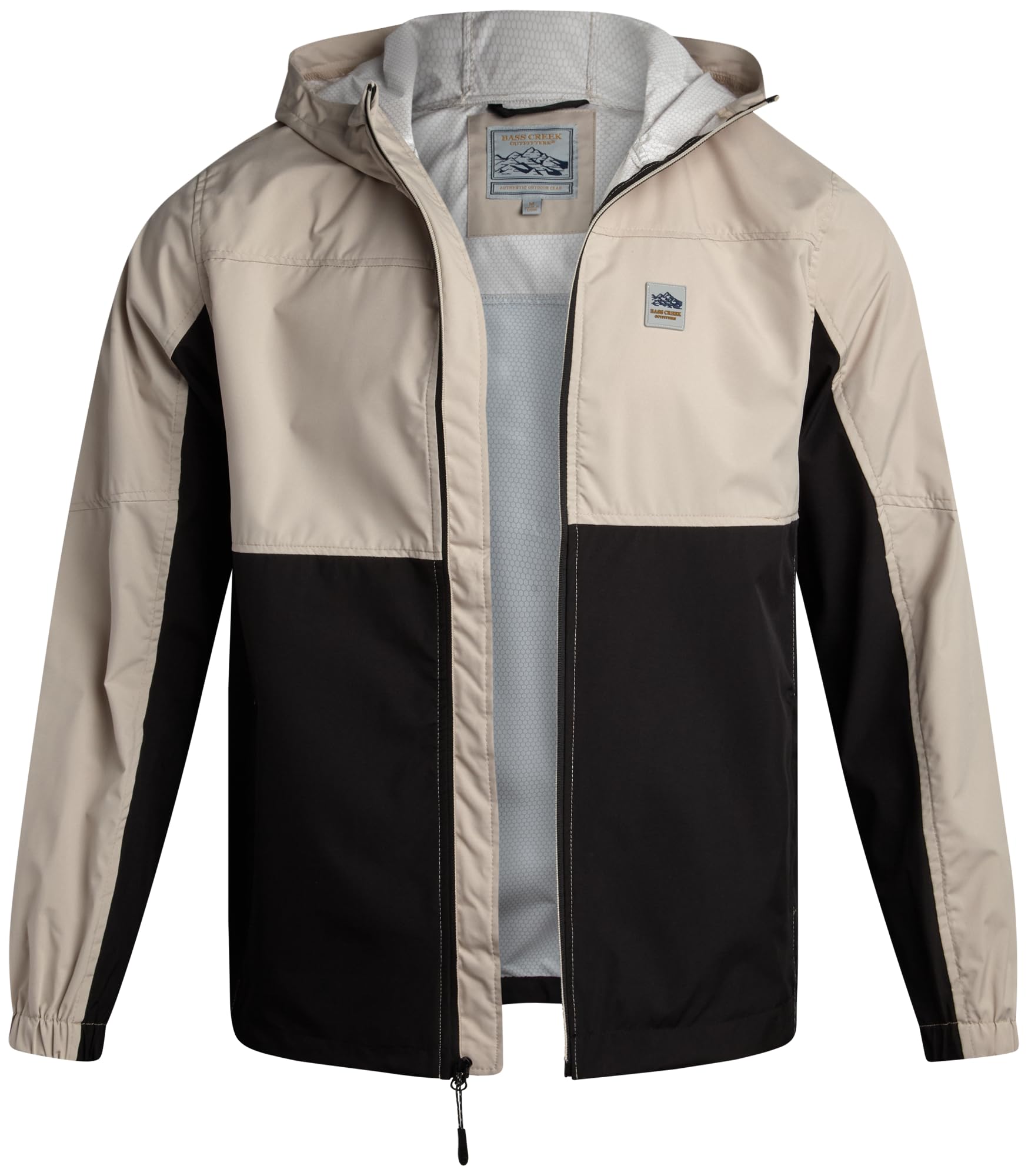 Bass Creek Outfitters Mens Windbreaker - Lightweight Mens Rain Jacket for Running Cycling Hiking with Hood