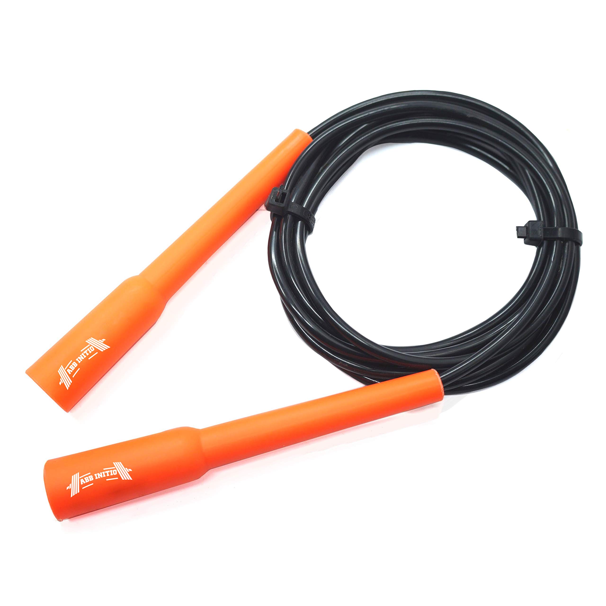 ABB INITIO Adjustable Slim Shape Weight Loss Ball Pencil Speed Skipping Rope Orange (275cm)