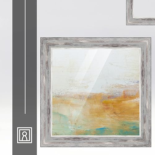 Miniatura 2 de Marco plateado de 19 x 19 pulgadas de ancho de 1.5 pulgadas  Profundidad del marco interior de 0.5 pulgadas  Marco de fotos moderno Grimley completo