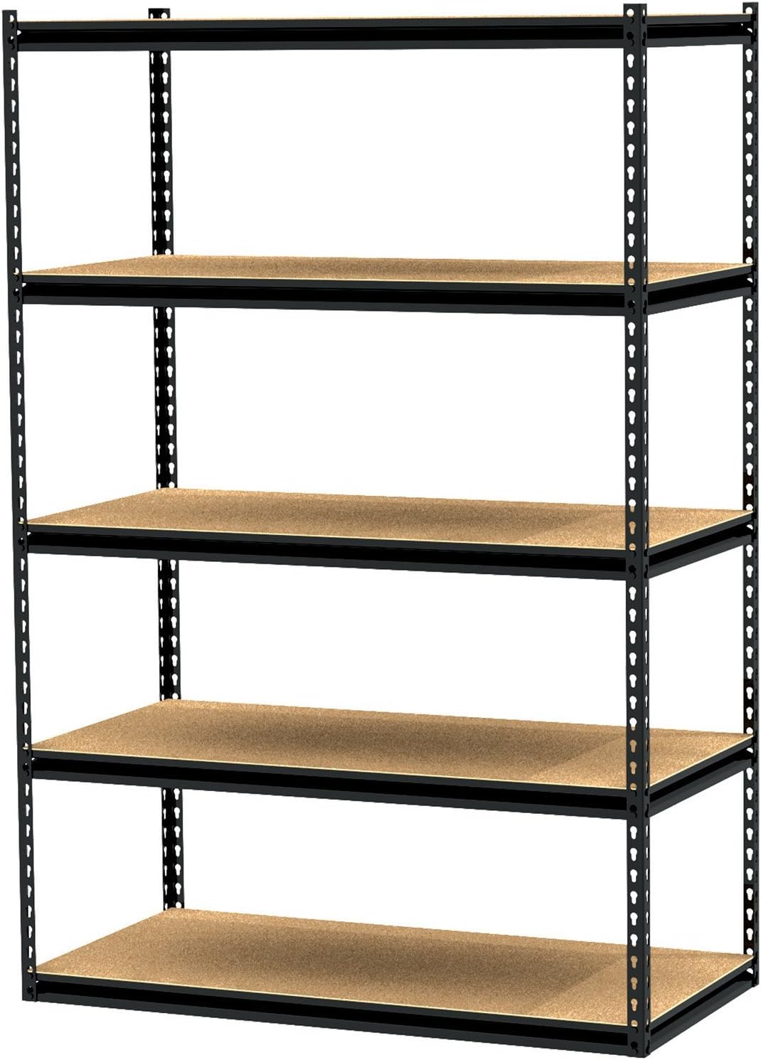 Gorilla Rack GRZ6-4824-5IMP 5-Shelf 48-by-24-by-72-Inch Shelving Unit, Black