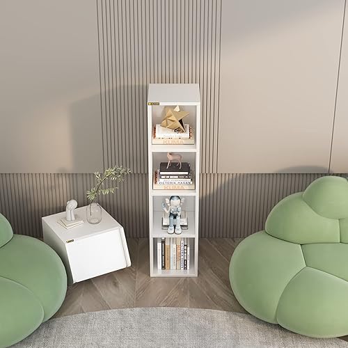 Miniatura 10 de Estantería de 2 estantes  Estante de almacenamiento abierto de 2 niveles, almacenamiento resistente de espacio pequeño para sala de estar,