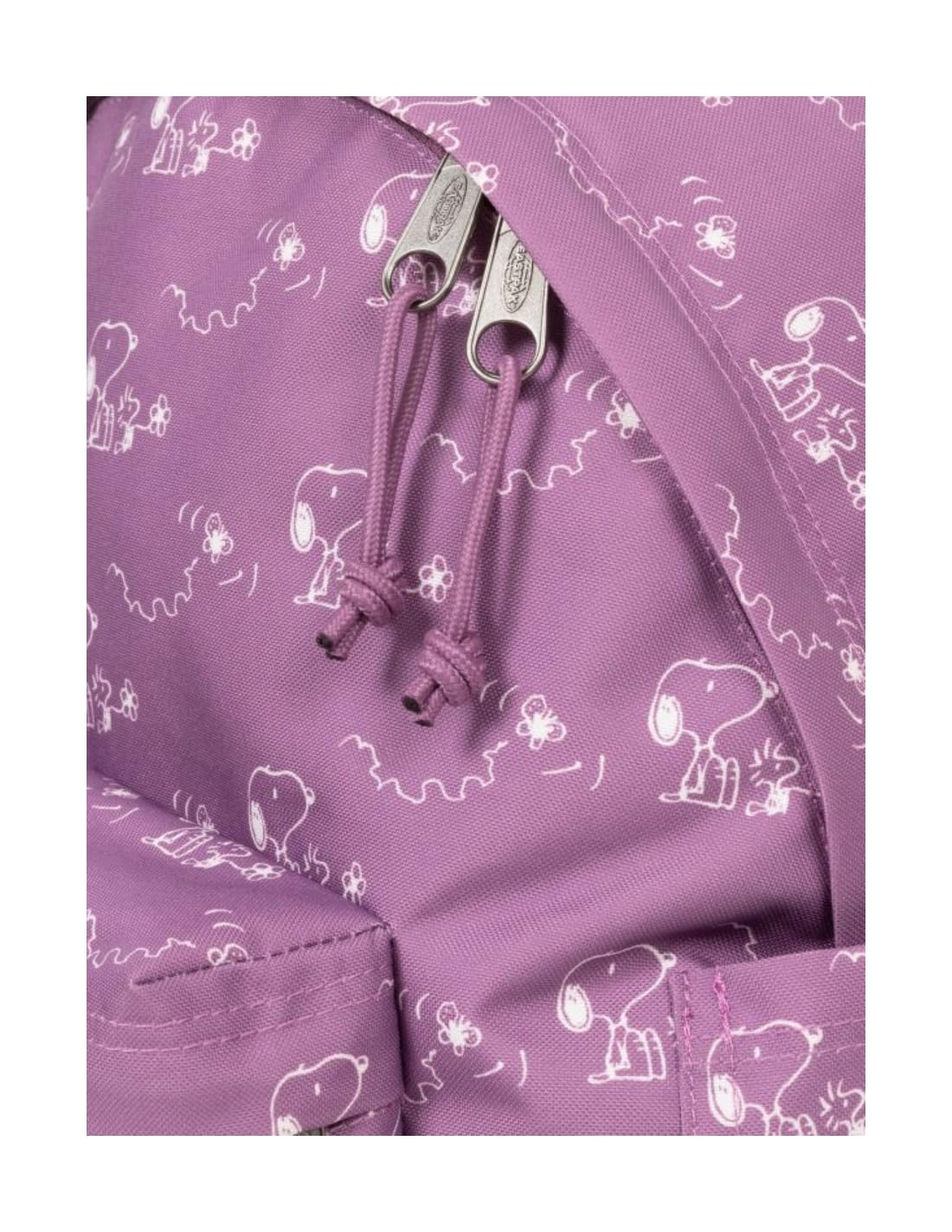 EASTPAK Mochila x Peanuts Modelo Day Pak'r Color Peanuts Pink, con cremallera adicional y porta portátil 13.3