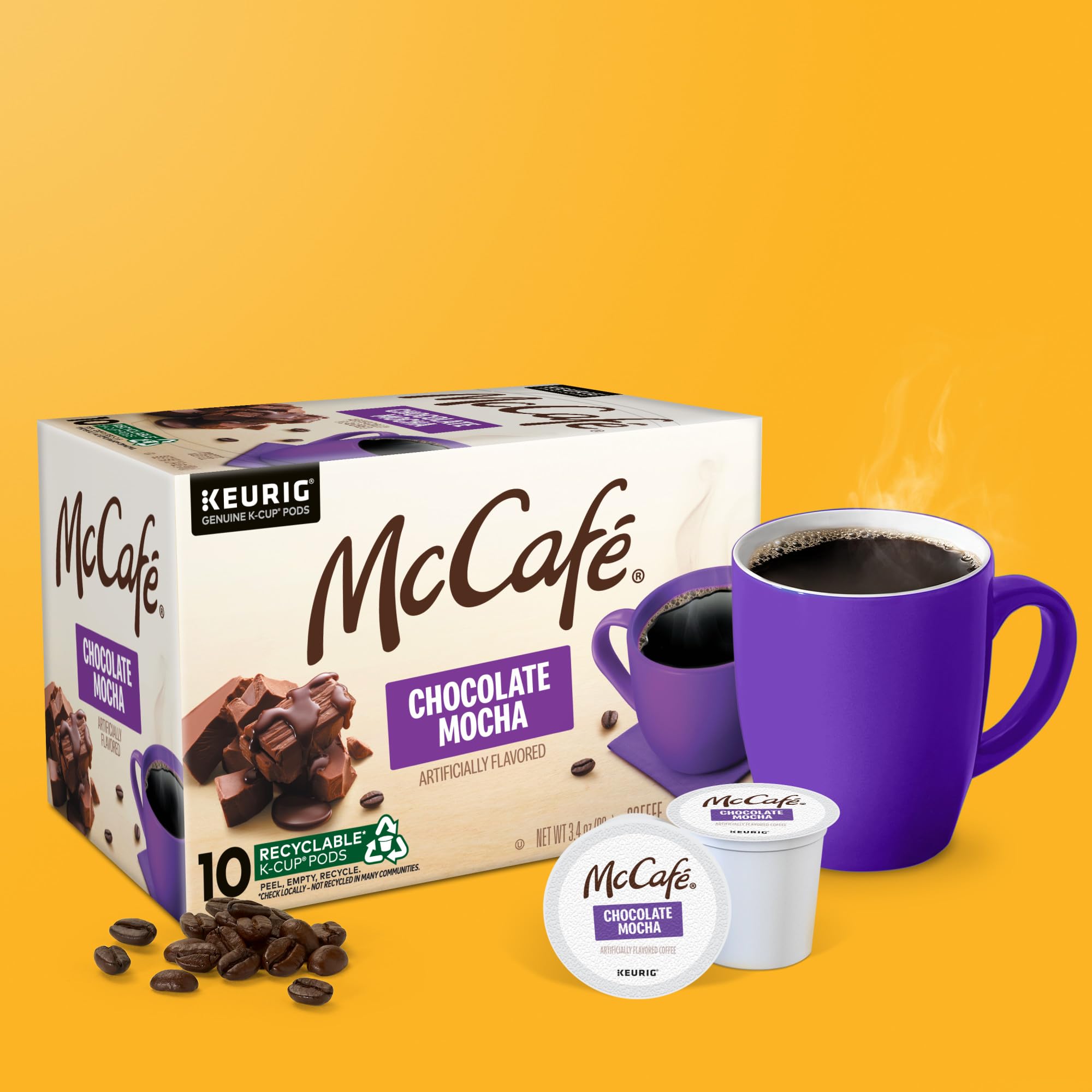 Amazon.com: McCafe Chocolate Mocha, Single Serve Coffee Keurig K