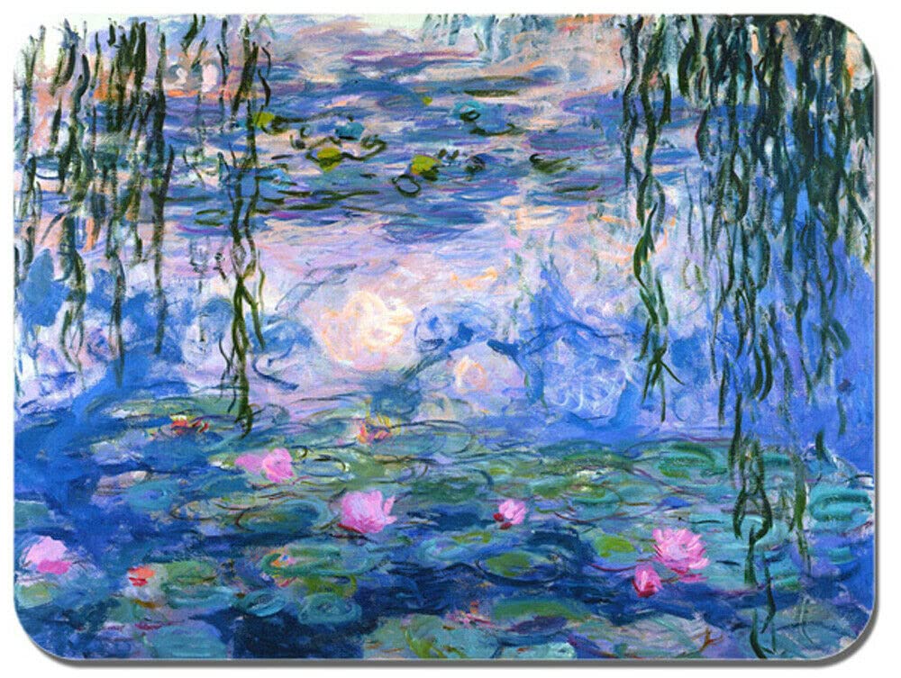 Mouse Pad Claude Monet Vaso Com Flores Arte Quadro Impressionista