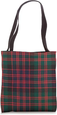 MacDonald Clan Scotland Red Plaid Scottish Tartan Tote Bag