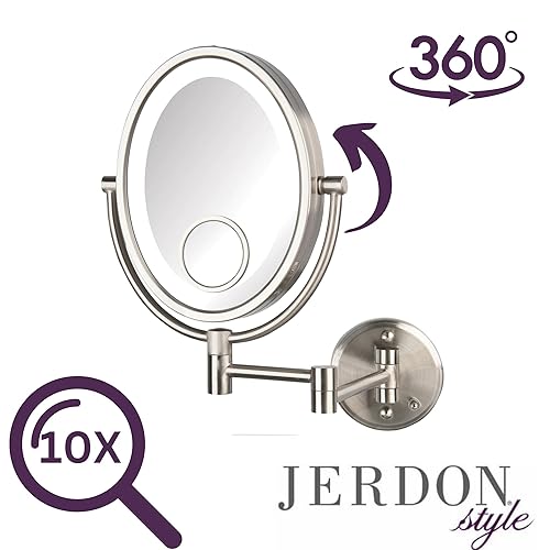 Miniatura 10 de Jerdon HL9515NL - Espejo de pared con luz LED 10 unidades
