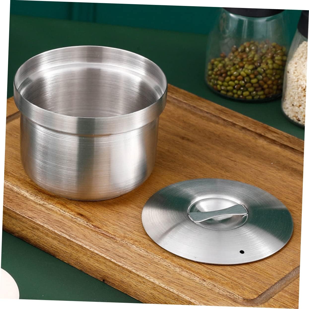 Luxshiny Stainless Steel Egg Steaming Bowl Toddler Bowls Soup Containers Kitchen