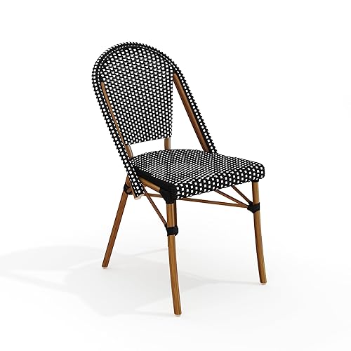 Martha Stewart Lily Pond Indoor-Outdoor Stackable Aluminum Bistro Chair with