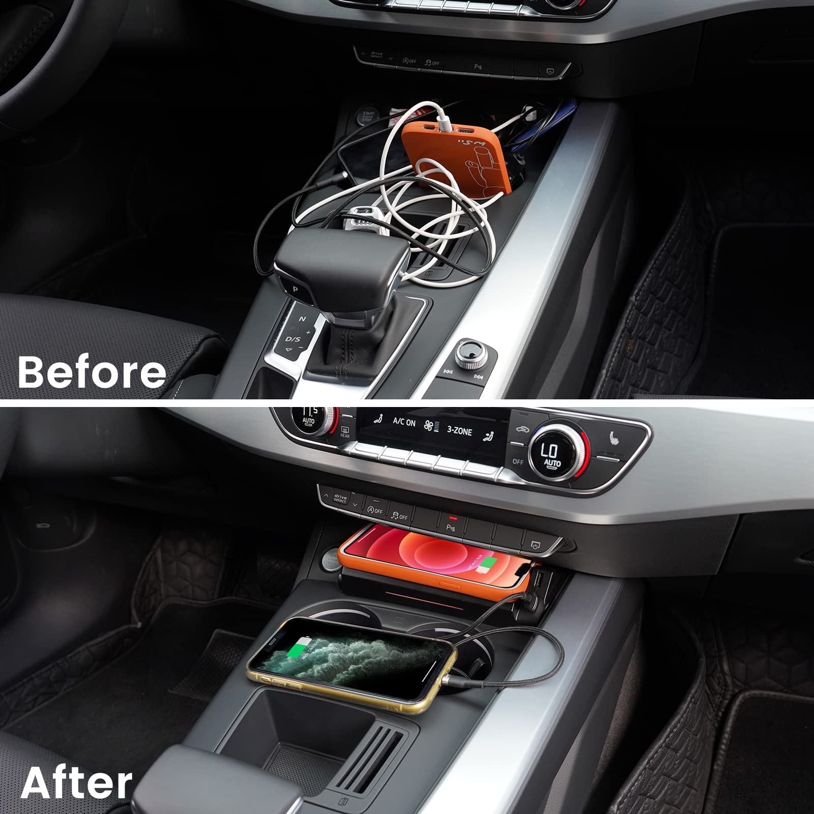 CreekT Wireless Charger for Audi A4 A4 Allroad A5 S4 S5 2022 20212018 Center Console