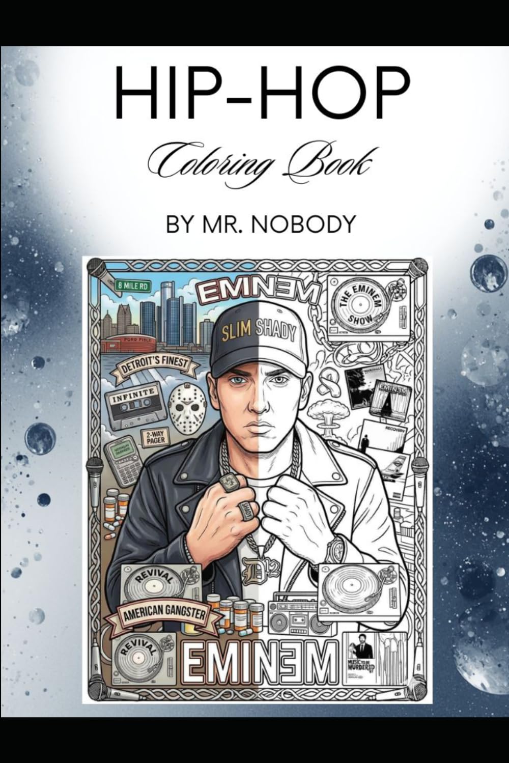 Hip-Hop coloring Book: Rapper Art