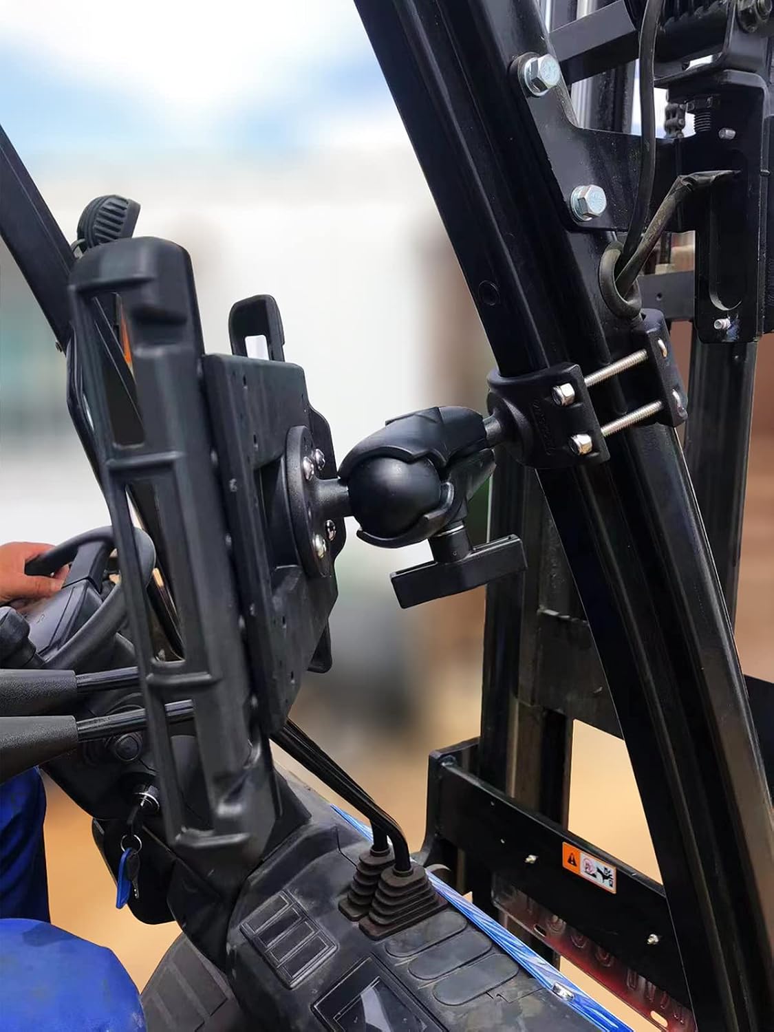 windfrd 1 5 double ball mount with two round plates truck holder mount heavy duty double socket arm with 1 5 inches 38mm c size ball adapters