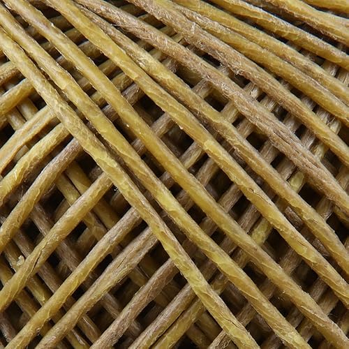 Miniatura 5 de EricX Light Mecha de cáñamo de cera de abeja gruesa, carrete de 200 pies, mecha de cáñamo orgánica bien recubierta con cera de abejas, calibre