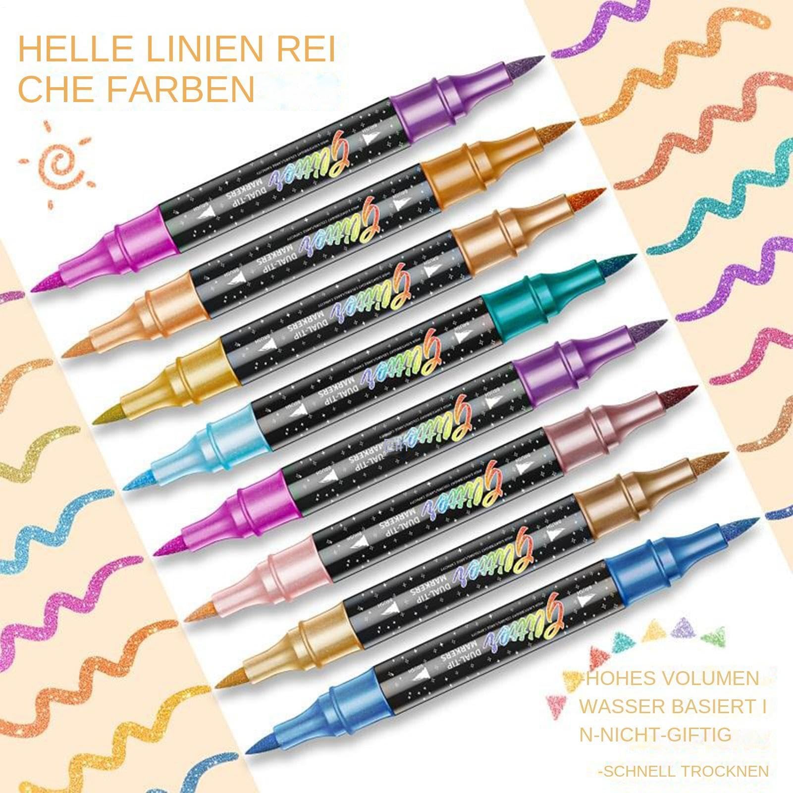 Pennarelli per Arte Punte Fine e a Pennello con Glitter