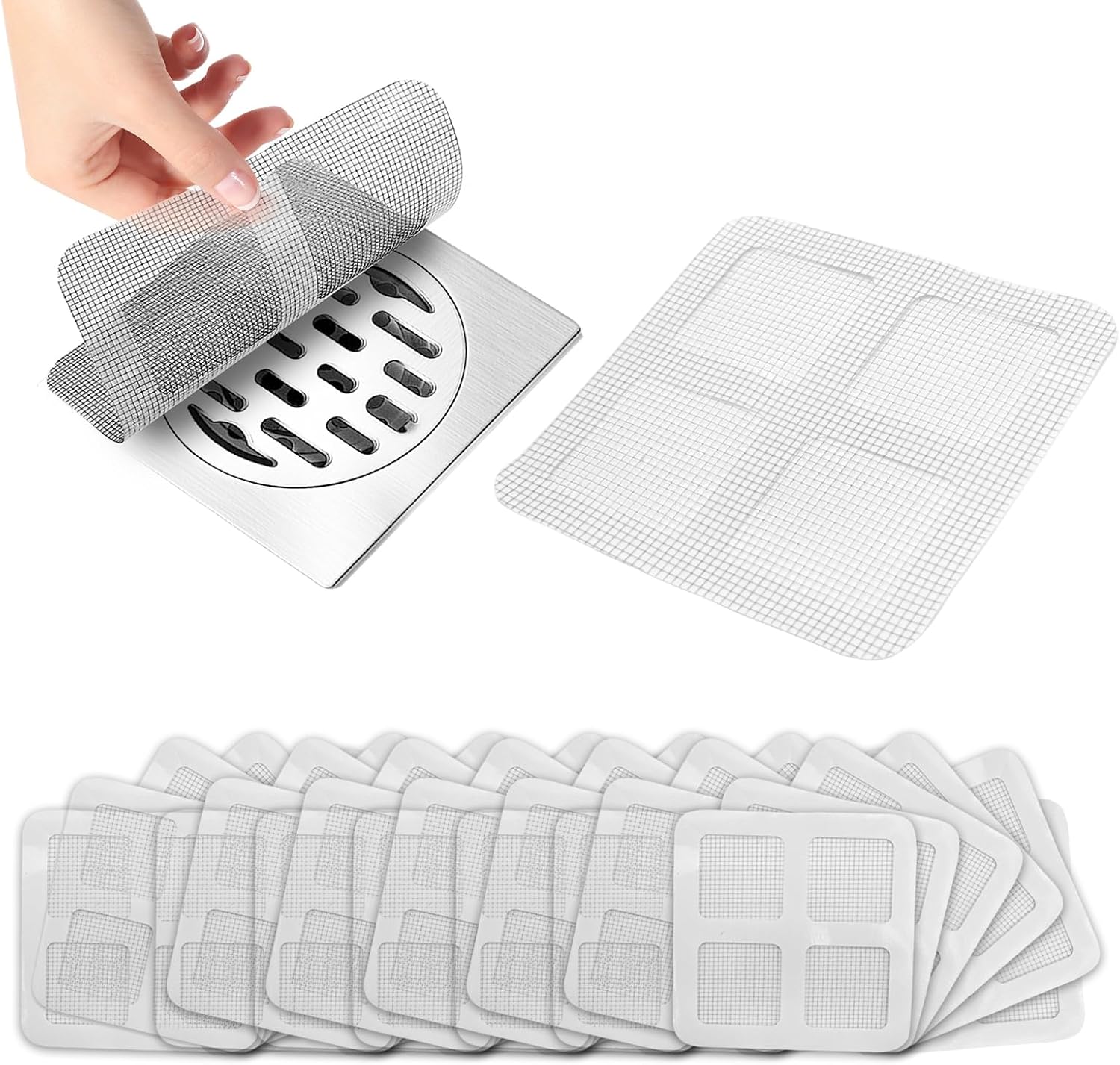 SYOWADA 100Pcs Floor Drain Sticker, Disposable Hair Drain Stickers ...