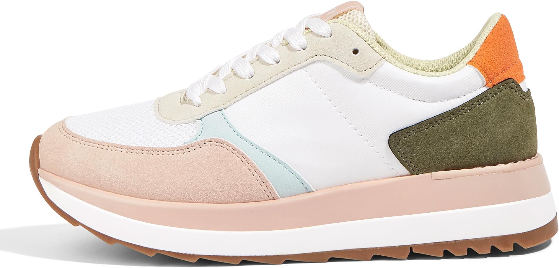 Womens Walking Shoes Women's Platform Fashion Sneaker,Casual Lace Up Shoe