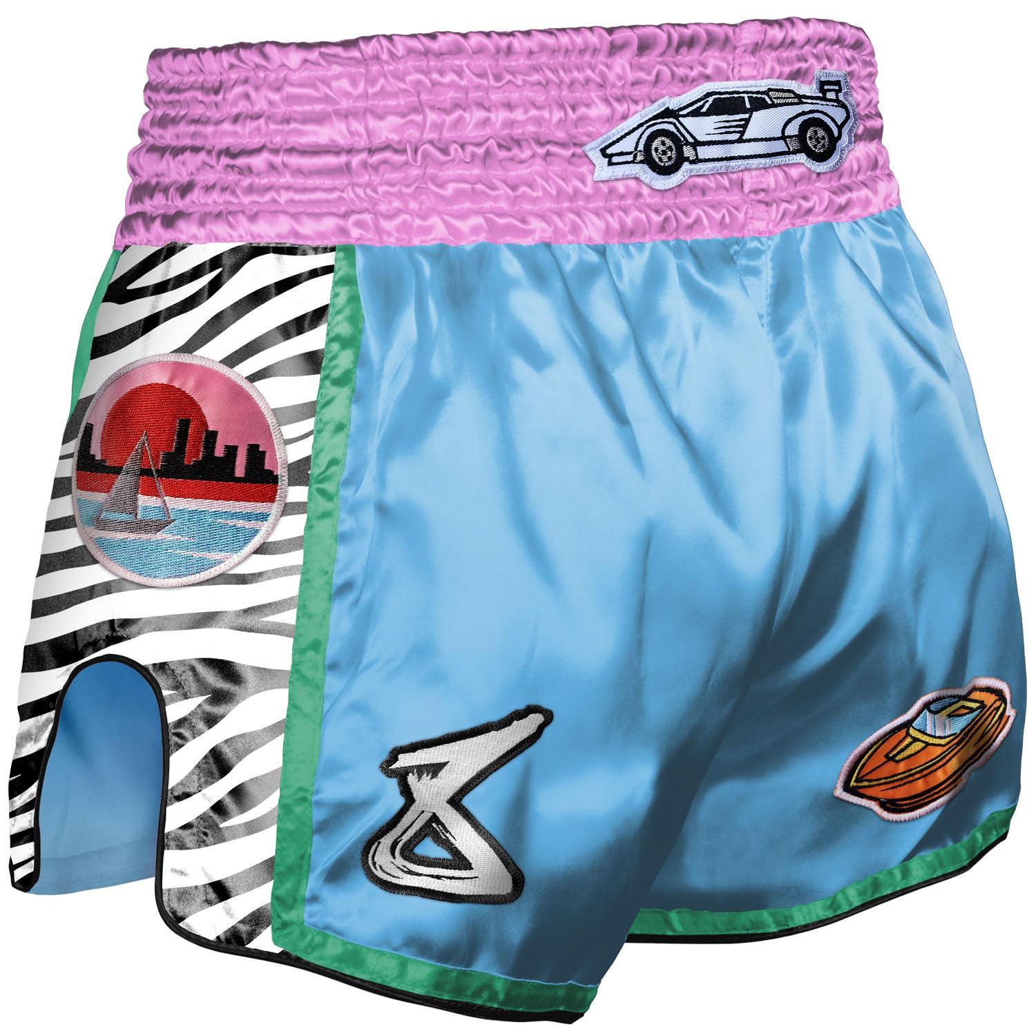 8 Weapons Pantalones cortos de Muay Thai de Miami