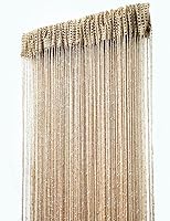 Vista 7 de Cortina decorativa separadora de ambientes, diseño de cadenas con flecos de cristal, 78.7 x 39.3 pulgadas, de Eve Split