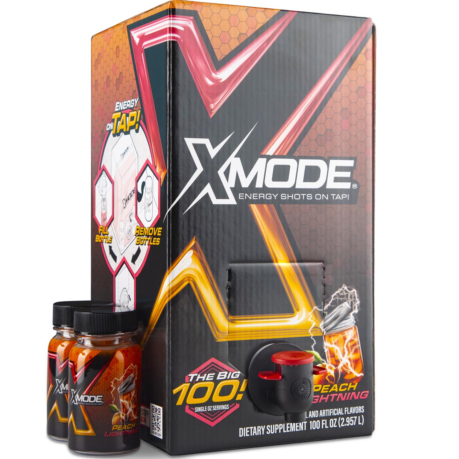 Amazon.com : XMODE Energy Shots on Tap Dispenser – 100 (1oz